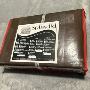 Splendid King Brown Sheet Set New Vintage 600 TC